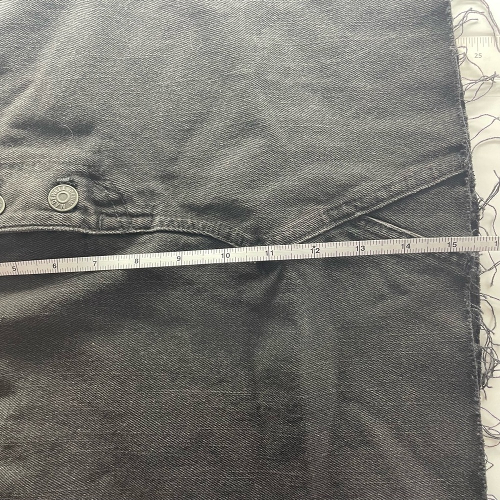 MADEWELL BLACK Lunar Wash Rigid ALine Denim Skirt NWT - Picture 8 of 9